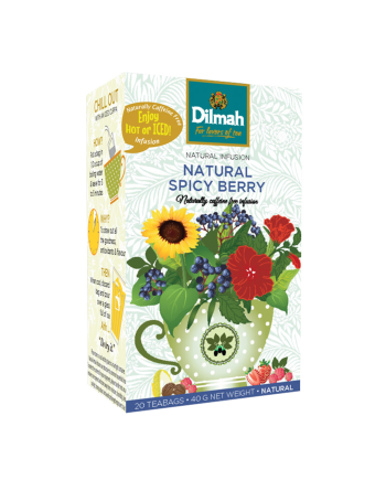 DILMAH Čaj ovocný Naturally Spicy Berry 20x1,5g