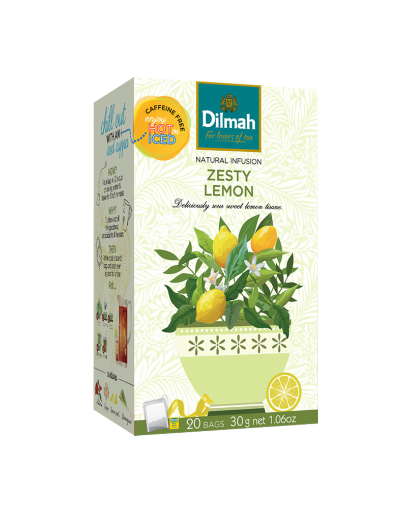 DILMAH Čaj ovocný Naturally Zesty Lemon 20x1,5g