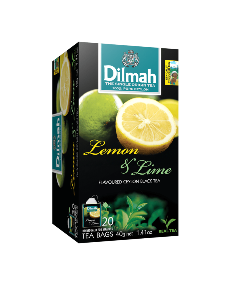 DILMAH Čaj černý Citron Limetka 20x2g