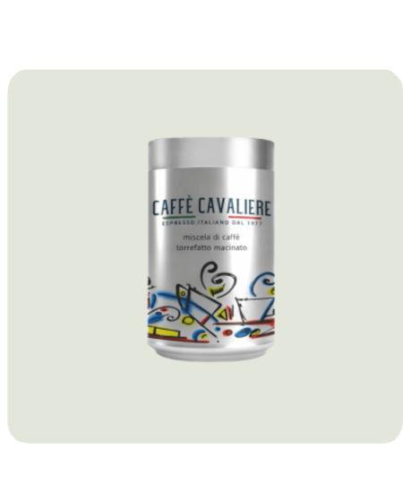 CAVALIERE Miscela Silver ESTRO 250g mletá káva