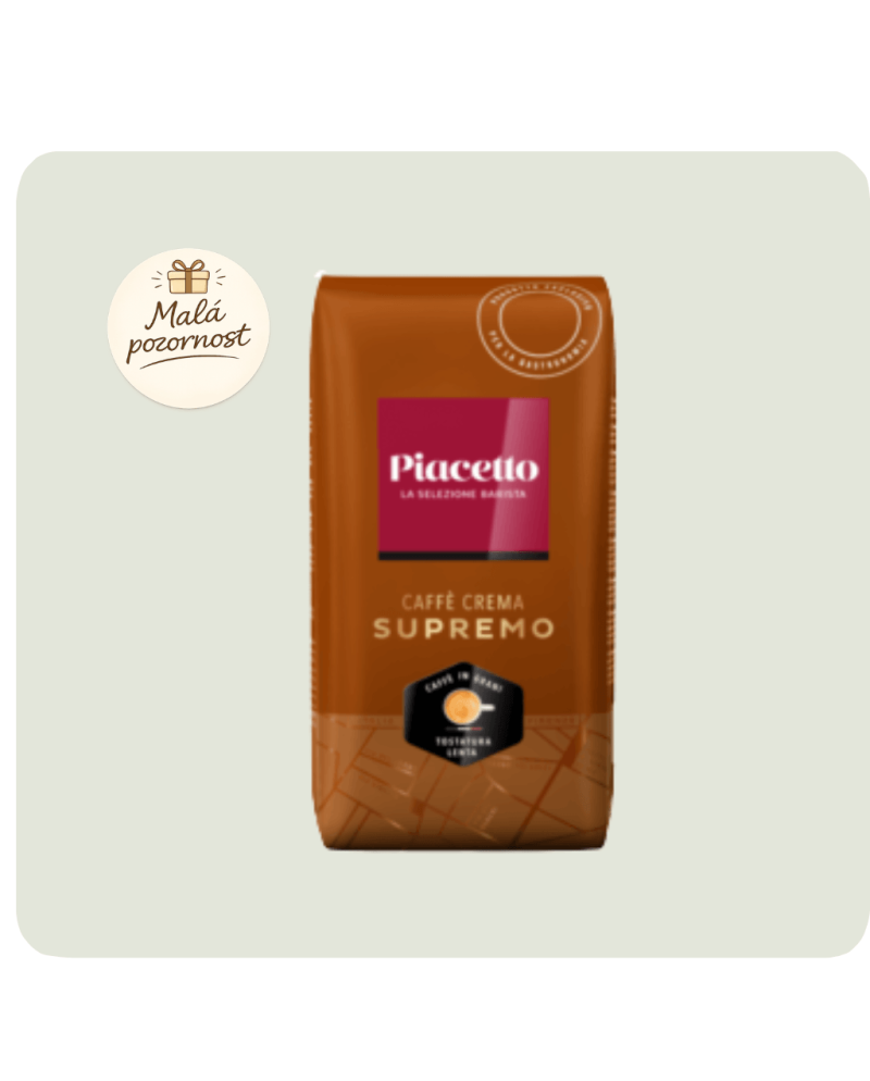 PIACETTO Supremo Caffè Crema 1 kg – zrnková káva | coffeestore.cz