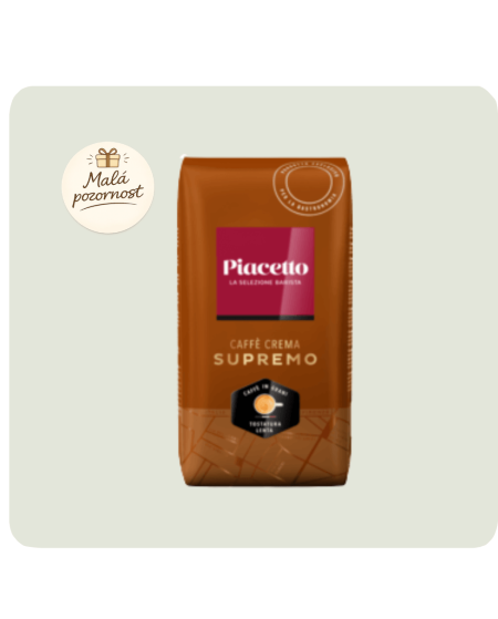 PIACETTO Supremo Caffè Crema 1 kg – zrnková káva | coffeestore.cz