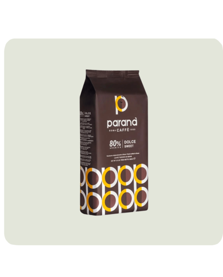 Paraná Dolce 80% Arabica – zrnková káva 1 kg