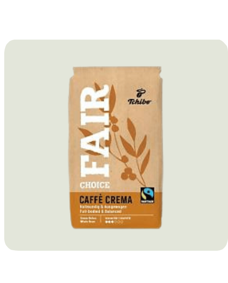 TCHIBO Fair Choice Caffè Crema – zrnková káva 1 kg