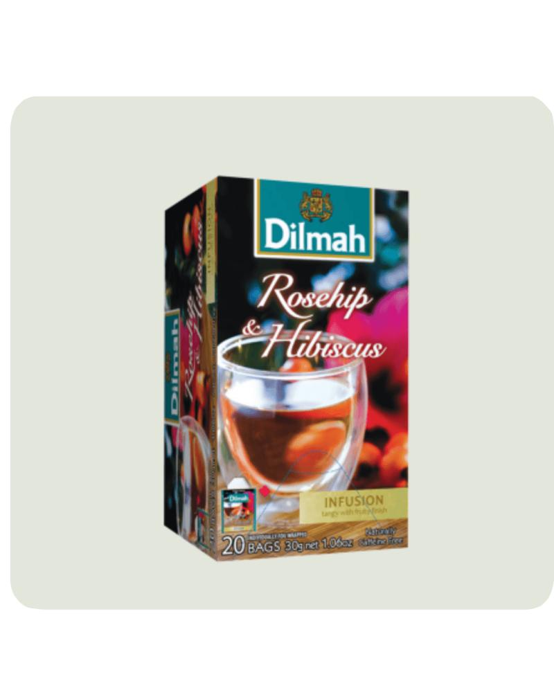 DILMAH Čaj bylinný Ibišek Šípek 20x1,5g