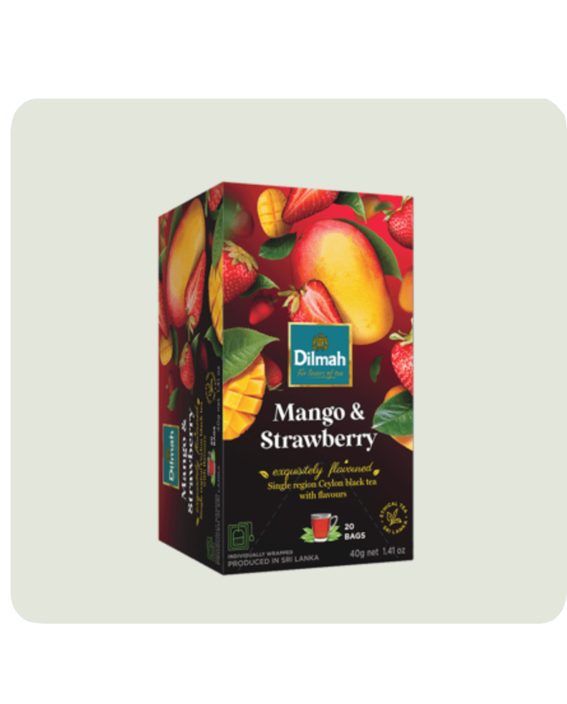 DILMAH Čaj černý Mango Jahoda 20x2g