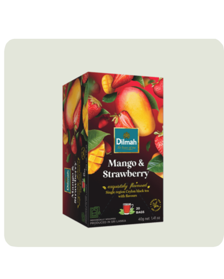 DILMAH Čaj černý Mango Jahoda 20x2g